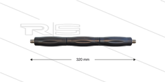 RP007 - Strahlrohr - L=320mm - Stahl - umspritzter Isolierung L=290mm - 400 Bar - max 80°C