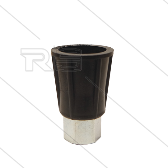 Düsenschutz 1/4" IG - Stahl - Gummi - schwarz - kompaktes Model - L=45mm Ø30mm - 1/4" IG