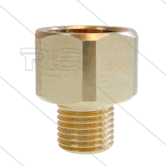 Adapter M18x1,5 IG x 1/4&quot; AG - Messing - 1-teilig