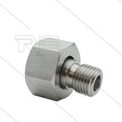 Adapter M18x1,5 IG x 1/4" AG - Edelstahl - 2-Teilig