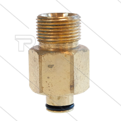 Adapter K-Lock-6 - Messing - M22x1,5 AG x TR22 IG