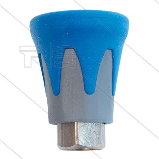 Düsenschutz ST10 - Edelstahl / Kunststoff - blau/grau - 1/4&quot; IG