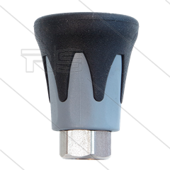 Düsenschutz ST10 - Edelstahl / Kunststoff - schwarz/grau - 1/4&quot; IG