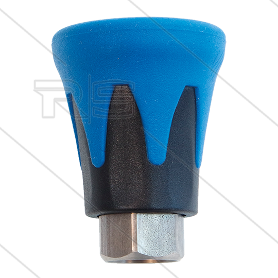 Düsenschutz ST10 - Edelstahl / Kunststoff - blau/schwarz - 1/4&quot; IG