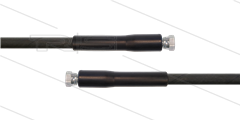 HD-Schlauch schwarz 1SN-06 - 10m - 2x 1/4&quot; DKR - 2x GKS - 250 Bar