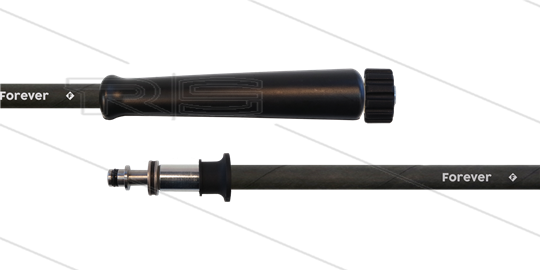 HD-Schlauch schwarz 2SCX-08 Forever- 30m - M22HV flach x 11mm Stecknippel VA mit Lager - 1x GKS