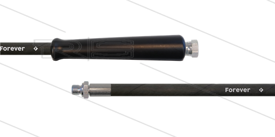 HD-Schlauch schwarz 2SCX-08 - Forever - 20m - 3/8&quot; DKR x 3/8&quot; AGR - 1x GKS - 400 Bar