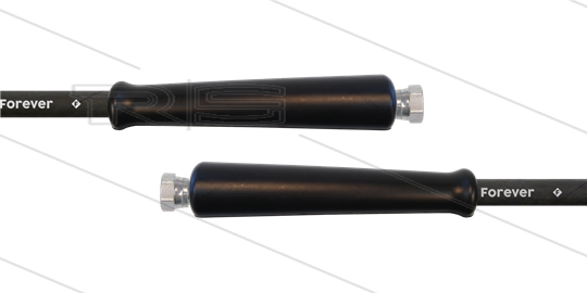 HD-Schlauch schwarz - 2SCX-10 - Forever - 20m - 2x 1/2&quot; DKR - 2x GKS - 400 Bar
