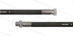 HD-Schlauch schwarz 2SCX-12 - Forever - 20m - 1/2&quot; DKR x 3/8&quot; AGR - ohne GKS - 400 Bar