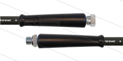 HD-Schlauch schwarz 2SCX-12 - Forever - 10m - 3/8&quot; DKR x 3/8&quot; AGR - 2x GKS - 400 Bar
