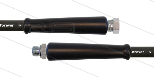 HD-Schlauch schwarz 2SCX-12 - Forever - 45m - 1/2&quot; DKR x 1/2&quot; AGR - 2x GKS - 400 Bar