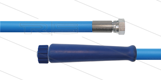 HD-Schlauch blau 2SC-10 - glatt - HyWasher - 20m - 3/8" DKR x M22x1,5 HV konisch - 1x GKS - 400 Bar