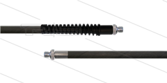 HD-Schlauch schwarz DN06 - Flexy - 1SN - 15m - 2x 3/8&quot; AGR - 1x SKS - 300 Bar