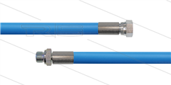 HD-Schlauch blau 2SC-10 - glatt - HyWasher - 40m - 3/8" DKR x 3/8" AG konisch - 1x GKS - 400 Bar