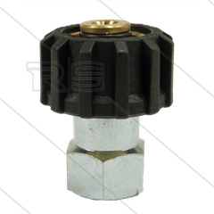 M22x1,5 - Handverschraubung - Messing - 250 Bar - Ø14mm - max 150°C - 1/4&quot; IG