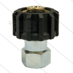 M22x1,5 - Handverschraubung - Messing - 250 Bar - Ø14mm - max 150°C - 3/8&quot; IG