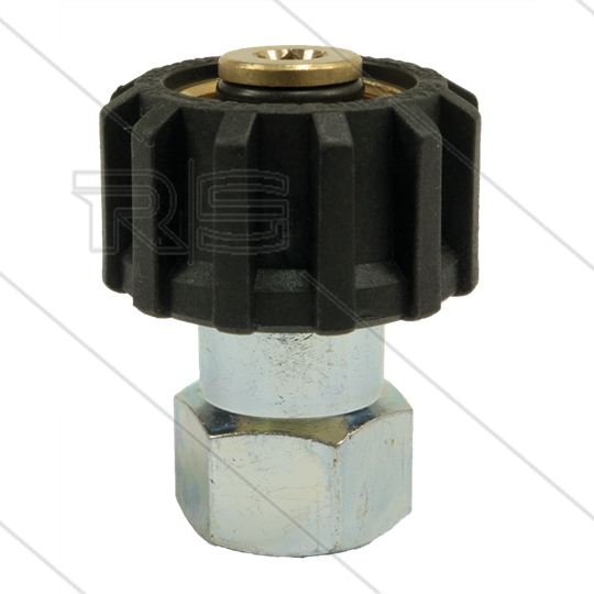 M22x1,5 - Handverschraubung - Messing - 250 Bar - Ø14mm - max 150°C - 3/8&quot; IG
