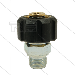 M22x1,5 - Handverschraubung - Messing - 250 Bar - Ø14mm - max 150°C - 3/8&quot; AG