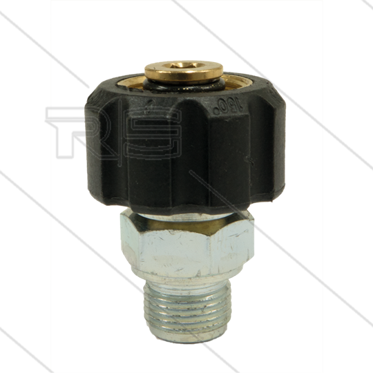 M22x1,5 - Handverschraubung - Messing - 250 Bar - Ø14mm - max 150°C - 3/8&quot; AG