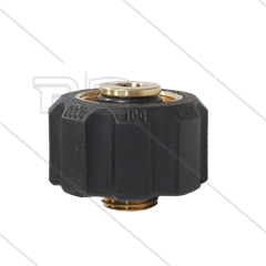M22x1.5 - Handverschraubung - Messing - 250 Bar - Ø14mm - max 150°C - kurze Ausführung - 1/4&quot; AG