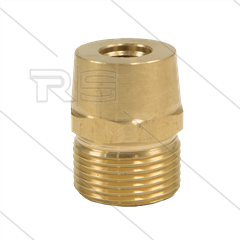 M22x1,5 - Gegennippel - Messing - 250 Bar - Ø14mm - max 150°C - 1/8&quot; IG