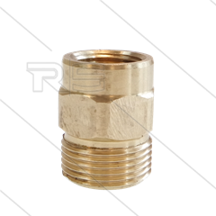 M22x1,5 - Gegennippel - Messing - 250 Bar - Ø14mm - max 150°C - 3/8&quot; IG