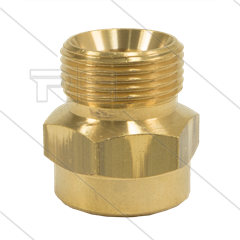 M22x1,5 - Gegennippel - Messing - 250 Bar - Ø14mm - max 150°C - 1/2&quot; IG
