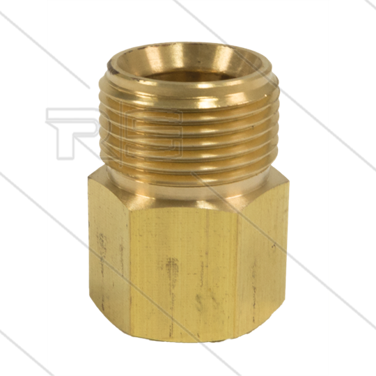M22x1,5 - Verlängerungsnippel K2000 - Messing - 250 Bar - Ø14mm - max 150°C - M22x1,5 IG