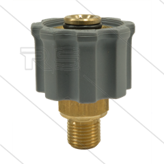 M21x1,5 - Handverschraubung - Messing - 250 Bar - Ø14mm - max 160°C - 1/4&quot; AG