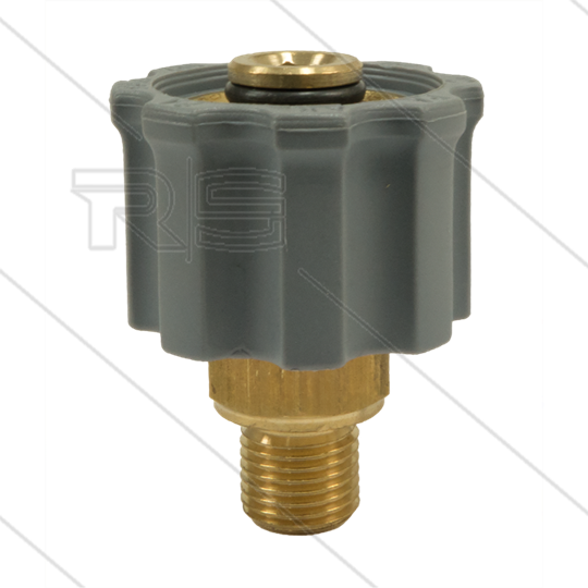 M21x1,5 - Handverschraubung - Messing - 250 Bar - Ø14mm - max 160°C - 1/4&quot; AG