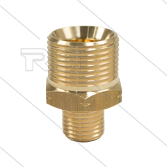 M21x1,5 - Gegennippel - Messing - 250 Bar - Ø14mm - max 160°C - 1/4&quot; AG