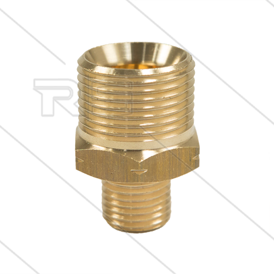 M21x1,5 - Gegennippel - Messing - 250 Bar - Ø14mm - max 160°C - 1/4&quot; AG