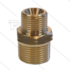 M21x1,5 - Gegennippel - Messing - 250 Bar - Ø14mm - max 160°C - 3/8&quot; AG