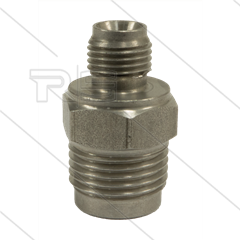 1/2&quot; - Gegennippel - Edelstahl - 250 Bar - Ø11mm - max 150°C - Viton Dichtring - 1/4&quot; AG