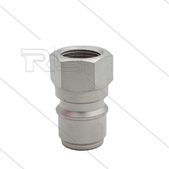 ARS220 - Nippel - Stahl verzinkt - 220 Bar - Ø19,9mm - max 90°C - passend zu Nilfisk-Alto - 3/8&quot; IG
