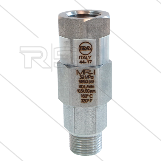 MR-I - Drehgelenk - Edelstahl - 350 Bar - 40 l/min - max 90°C - 30 U/min - 3/8&quot; IG x 3/8&quot; AG