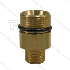 AR8 - M24x1,5 - Gegennippel - Messing - 350 Bar - Ø14mm -  max 160°C - 3/8&quot; AG