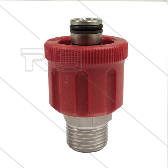 AR9 - M24x1.5 - Handverschraubung - Edelstahl - 600 Bar - Ø15mm - max 160°C - 1/2" AG
