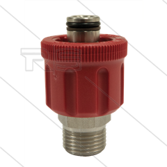 AR9 - M24x1.5 - Handverschraubung - Edelstahl - 600 Bar - Ø15mm - max 160°C - 1/4&quot; AG