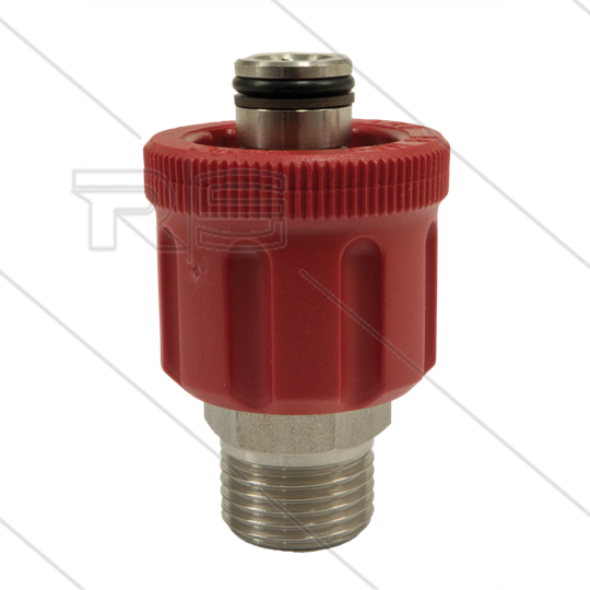 AR9 - M24x1.5 - Handverschraubung - Edelstahl - 600 Bar - Ø15mm - max 160°C - 1/4&quot; AG