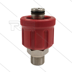 AR9 - M24x1.5 - Handverschraubung - Edelstahl - 600 Bar - Ø15mm - max 160°C - 3/8&quot; AG
