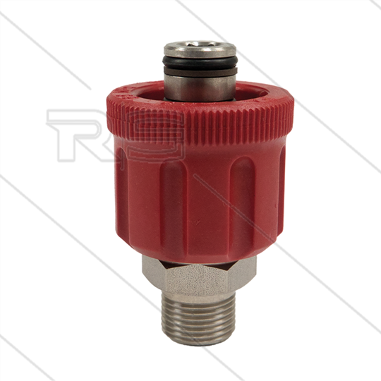 AR9 - M24x1.5 - Handverschraubung - Edelstahl - 600 Bar - Ø15mm - max 160°C - 3/8&quot; AG