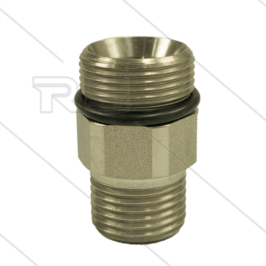 AR9 - M24x1.5 - Gegennippel - 600 Bar - Edelstahl - Ø15mm - max 160°C - 1/2&quot; AG