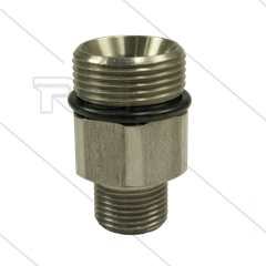 AR9 - M24x1.5 - Gegennippel - 600 Bar - Edelstahl - Ø15mm - max 160°C - 3/8&quot; AG