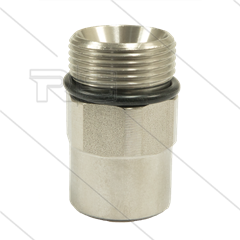 AR9 - M24x1.5 - Gegennippel - 600 Bar - Edelstahl - Ø15mm - max 160°C - 3/8&quot; IG