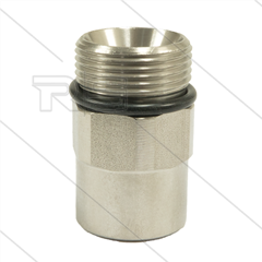 ARF70 - M24x1.5 - Gegennippel - 600 Bar - Edelstahl - Ø15mm - max 160°C - 1/4&quot; IG