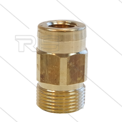 AR4 - M22x1,5 - Gegennippel - Messing - 250 Bar - Ø14mm - mit Innensechskant für Kränzle - 1/4&quot; IG
