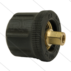AR4 - M22x1,5 - HV - Messing - 250 Bar - Ø14mm - max 160°C - Innen sechskant für Kränzle - 1/4&quot; IG