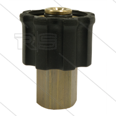 AR1 - M22x1,5 - Handverschraubung - Messing - 250 Bar - Ø14mm - max 160°C - 1/4&quot; IG