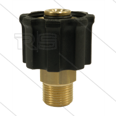AR1 - M22x1,5 - Handverschraubung - Messing - 250 Bar - Ø14mm - max 160°C - 3/8&quot; AG